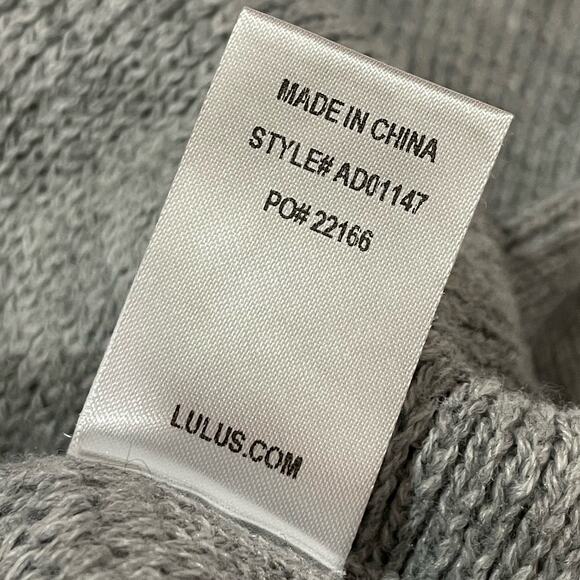 Lulu’s Tea Reader Sweater Dress - Grey - Small - Picture 13 of 15
